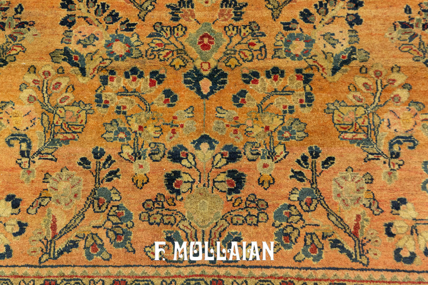Antique Persian Saruk Rug with Al-Over Floral Field n°:47509604